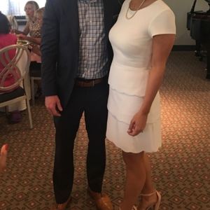 Club Monaco Colby Scalloped Dress White Size 2